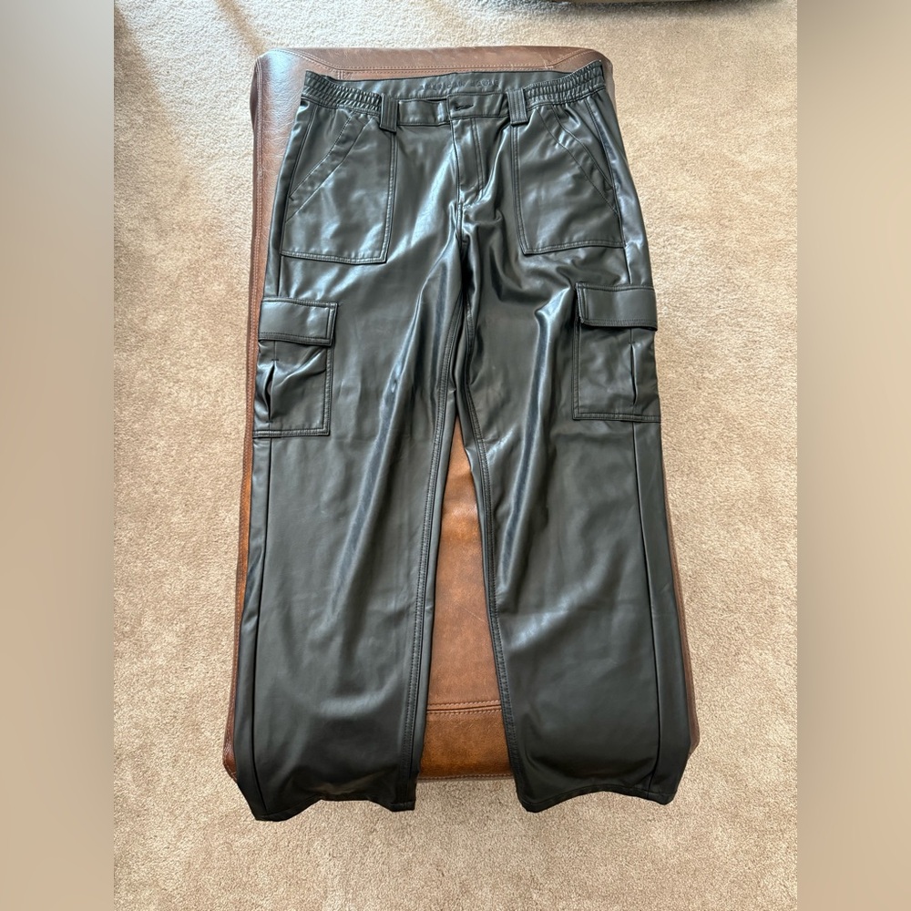 American Eagle Leather Cargo Pants - image 1